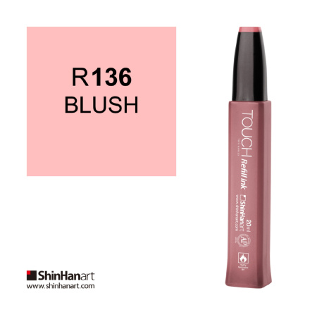 Чернила спиртовые ShinHan TOUCH для маркеров 20мл R136 Розовый румянец