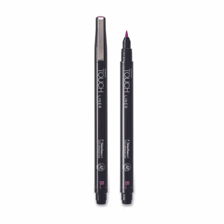 Ручка капиллярная брашпен ShinHan TOUCH Liner Brush красный винный