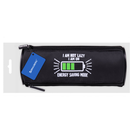 Пенал BRAUBERG, 3 отделения, нейлон, 21х7х7 см, "Battery", 270843 - Пеналы мягкие