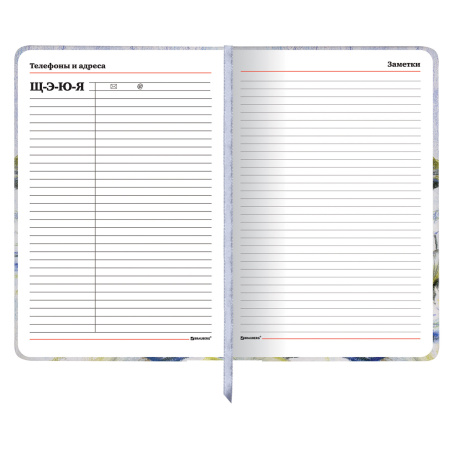 Ежедневник учителя специализированный А5 (215х145 мм) BRAUBERG, 144 л., кожзам, "Гармония", 112708 - Ежедневники с твердой обложкой