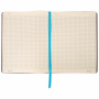 Тетрадь А5 (168х208 мм), 80 л., сшивка, клетка, под кожу, бумага 70 г/м2, фольга, BRAUBERG VISTA, "Marble", 403926 - Тетради более 60 листов
