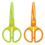 Ножницы ЮНЛАНДИЯ "МУЛЬТЯШКИ", 125 мм, с безопасными пластиковыми лезвиями, ассорти, 236983 - Ножницы детские