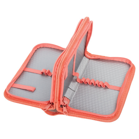 Пенал ПИФАГОР, 2 отделения, ламинированный картон, 19х11 см, "Tropical", 270168 - Пеналы каркасные