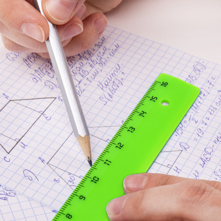 Линейка пластик 16 см ПИФАГОР, неоновая, ассорти, для левшей, 210615 - Линейки