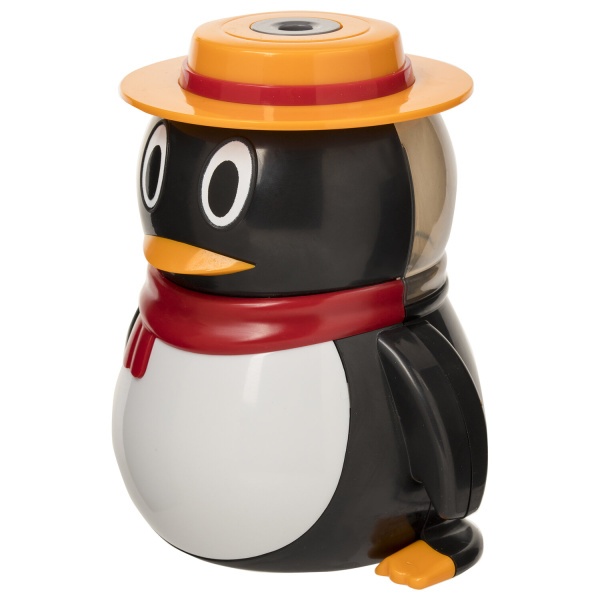 Точилка электрическая BRAUBERG "Пингвин", питание от USB/4 батареек АА, 223569 - Точилки электрические