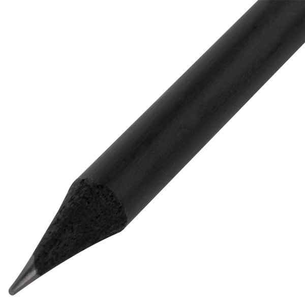 Карандаш чернографитный BRAUBERG, 1 шт., "Black Wood", НВ, с ластиком ассорти, черное дерево, заточенный, 180629 - Карандаши чернографитные