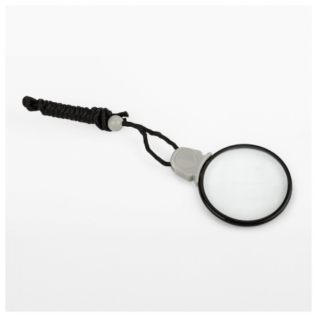 Лупа просмотровая нашейная STAFF, 4-х кратное увеличение, на шнурке, диаметр 50 мм, 455432 - Лупы