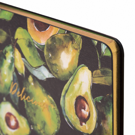 Тетрадь А5 (168х208 мм), 80 л., сшивка, клетка, под кожу, бумага 70 г/м2, фольга, BRAUBERG VISTA, "Avocado", 403919 - Тетради более 60 листов