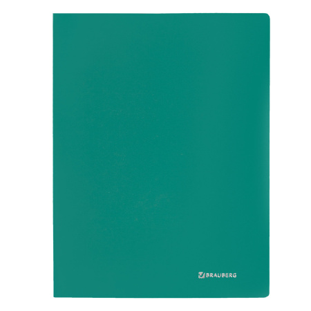 Папка с металлическим скоросшивателем BRAUBERG стандарт, зеленая, до 100 листов, 0,6 мм, 221631 - Папки с пружинным и пластиковым скоросшивателем