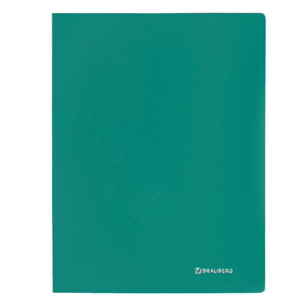 Папка с металлическим скоросшивателем BRAUBERG стандарт, зеленая, до 100 листов, 0,6 мм, 221631 - Папки с пружинным и пластиковым скоросшивателем