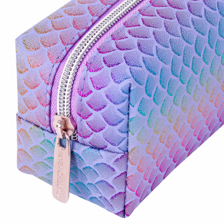 Пенал-косметичка ЮНЛАНДИЯ SEASTORY на молнии, мягкий, "Fishtail", 21х6х7 см, 270048 - Пеналы мягкие