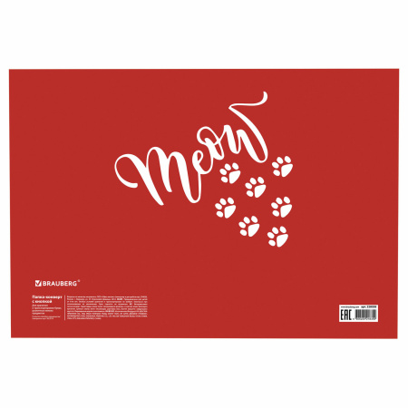 Папка-конверт с кнопкой BRAUBERG "FUNNY CAT", А4, 160 мкм, цветная печать, 228038 - Папки-конверты с кнопкой