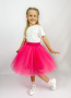 Юбка нарядная из фатина розовый неон - Юбки
