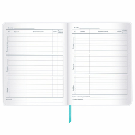 Дневник 1-11 класс 48 л., кожзам (гибкая), термотиснение, фольга, BRAUBERG, "Tropical", 106169 - Дневники универсальные