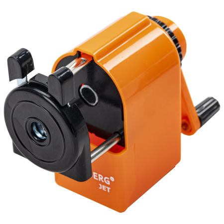 Точилка механическая BRAUBERG "JET", металлический механизм, корпус оранжевый, 229567 - Точилки механические