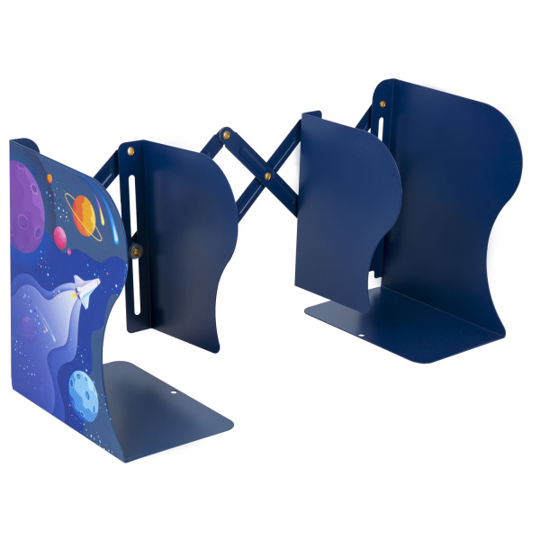 Подставка-держатель для книг и учебников BRAUBERG KIDS "Adventure" раздвижная, металлическая, 238065 - Подставки для книг