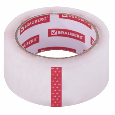 Клейкая лента упаковочная 48 мм х 66 м, прозрачная, толщина 45 микрон, 1 шт, BRAUBERG ORIGINAL - Клейкие ленты канцелярские