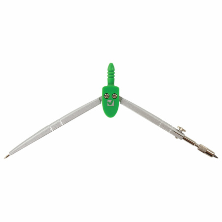 Готовальня BRAUBERG "Klasse", 7 предметов: циркуль+кронциркуль, рейсфедер + держатель, 2 вставки, грифель, 210344 - Циркули и готовальни