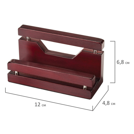 Набор настольный GALANT "Wood&Metal", 5 предметов, красное дерево и никелированный металл, 230873 - Настольные наборы и аксессуары из дерева