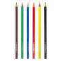 Карандаши цветные ЮНЛАНДИЯ "КАРНАВАЛ", 6 цветов, пластиковые, заточенные, трехгранный корпус, 181683 - Карандаши цветные