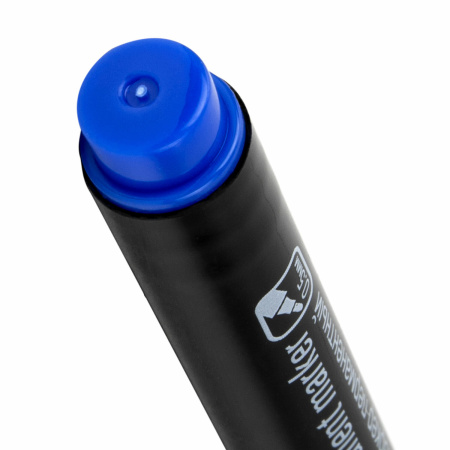 Маркер перманентный STAFF "Profit PM-105", СИНИЙ, тонкий металлический наконечник 0,5 мм, 152171 - Маркеры перманентные