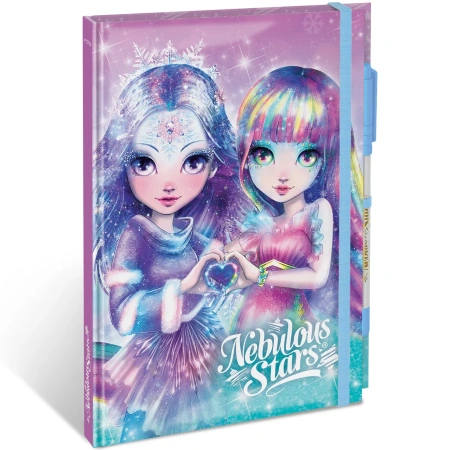 Серия: Iceana. Блокнот в жестком переплете, на резинке, с гелевой ручкой в комплекте