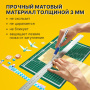 Коврик (мат) для резки BRAUBERG, 3-слойный, А4 (300х220 мм), двусторонний, толщина 3 мм, зеленый, 236905 - Коврики настольные для резки