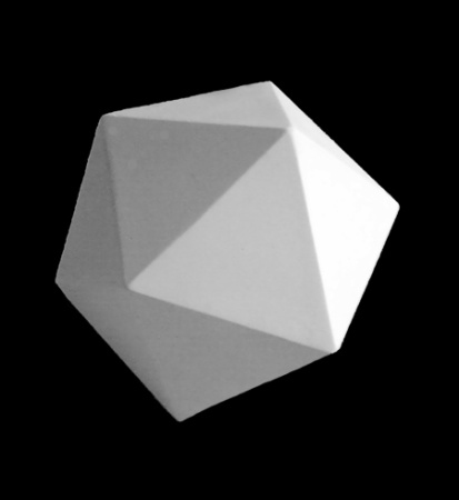 Икосаэдр, гипс 15 см (арт.30-313)