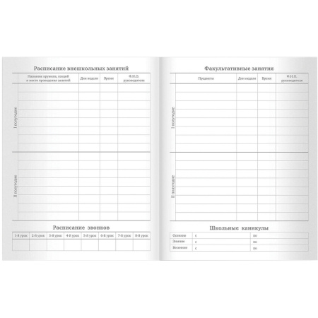 Дневник 1-11 класс 40 л., на скобе, ПИФАГОР, обложка картон, "Российский", 105995 - Дневники универсальные