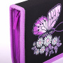 Пенал BRAUBERG с наполнением, 1 отделение, 1 откидная планка, 24 предмета, 21х14 см, "Flower butterfly", 271524 - Пеналы с наполнением