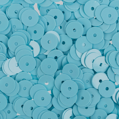 Пайетки "Zlatka" россыпью 6 мм, №009 светло-голубой, 5 уп по 10 гр