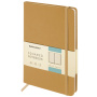 Блокнот А5 (148x218 мм), BRAUBERG "Metropolis Special", под кожу, 80 л., резинка, клетка, золотистый, 113333 - Бизнес-блокноты и бизнес-тетради