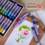 Пастель масляная художественная BRAUBERG ART CLASSIC, УТОЛЩЕННАЯ, 24 цвета, круглое сечение, 181452 - Пастель художественная в наборах