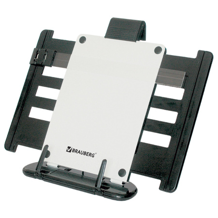 Подставка для книг, учебников, журналов BRAUBERG большая, регулируемый угол наклона, раздвижная, 230910 - Подставки для книг