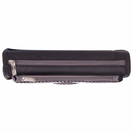 Пенал ЮНЛАНДИЯ, 2 отделения, полиэстер, "Shark", черный, 21х6х9 см, 270271 - Пеналы мягкие