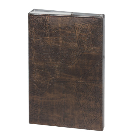 Фотоальбом BRAUBERG на 156 фото 10х15 см, под гладкую кожу, на кольцах, коричневый, 390470 - Фотоальбомы