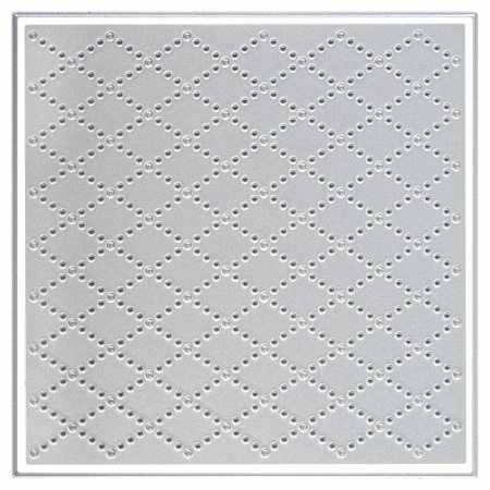 Нож "Фон в виде ромбов" для Машинки для вырубки и тиснения ОС-5, 121х121 мм, ОСТРОВ СОКРОВИЩ, 663828, 861-085 - Машинки, ножи и маты для вырубки, клише для тиснения