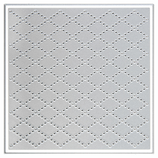 Нож "Фон в виде ромбов" для Машинки для вырубки и тиснения ОС-5, 121х121 мм, ОСТРОВ СОКРОВИЩ, 663828, 861-085 - Машинки, ножи и маты для вырубки, клише для тиснения