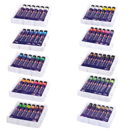 Краски акриловые художественные, НАБОР 60 штук, 49 цветов, в тубах по 22 мл, BRAUBERG ART CLASSIC, 192246 - Акриловые краски художественные в наборах