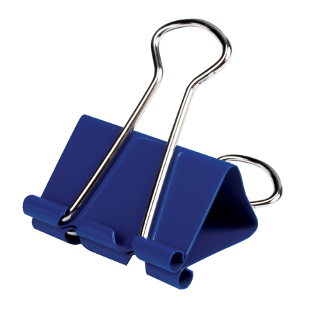 Зажимы для бумаг ОФИСМАГ, КОМПЛЕКТ 12 шт., 32 мм, на 140 листов, цветные, картонная коробка, 226765 - Зажимы для бумаг