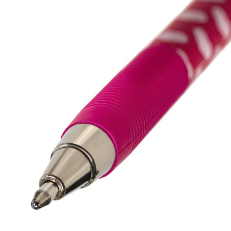 Ручка шариковая ЮНЛАНДИЯ "HEARTS", синяя, SOFT TOUCH покрытие, узел 0,7 мм, линия письма 0,35 мм, 143729 - Ручки шариковые неавтоматические