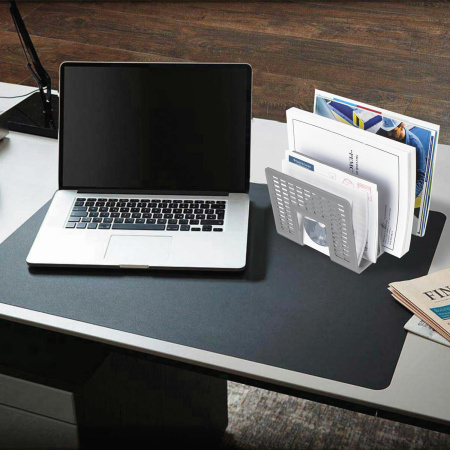 Лоток-сортер для бумаг BRAUBERG "Radikal", 3 отделения, 207х212х165 мм, сетчатый, серый, 235365 - Лотки и подставки секционные