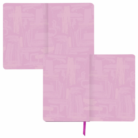 Ежедневник недатированный B6 (127х186 мм), BRAUBERG VISTA, под кожу, гибкий, 136 л., "Blur", 112116 - Ежедневники с покрытием "под кожу и ткань"