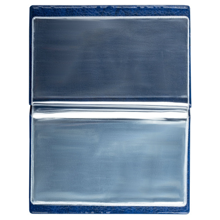 Альбом нумизмата для 24 бон (купюр), 125х185 мм, ПВХ, синий, STAFF, 238079 - Альбомы для монет и купюр