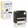 Штамп самонаборный (мини) 3-строчный, оттиск 26х12 мм, синий, GRM 10 DIY, КАССА В КОМПЛЕКТЕ, 116000000 - Штампы прямоугольные самонаборные
