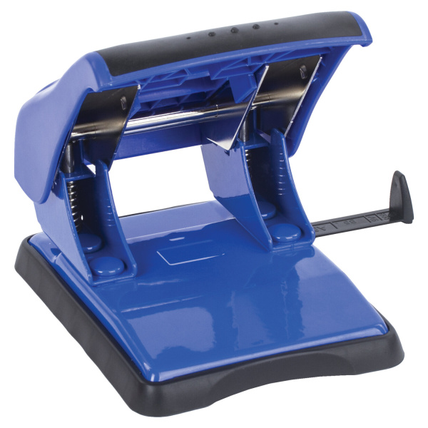 Дырокол BRAUBERG "JET PRO", до 40 листов, сине-черный, 228602 - Дыроколы настольные