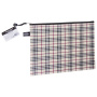 Папка-конверт на молнии А4 (335х243 мм), ткань в клетку, BRAUBERG "Checked", 223892 - Папки-конверты на молнии
