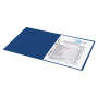 Папка с металлическим скоросшивателем BRAUBERG стандарт, синяя, до 100 листов, 0,6 мм, 221633 - Папки с пружинным и пластиковым скоросшивателем