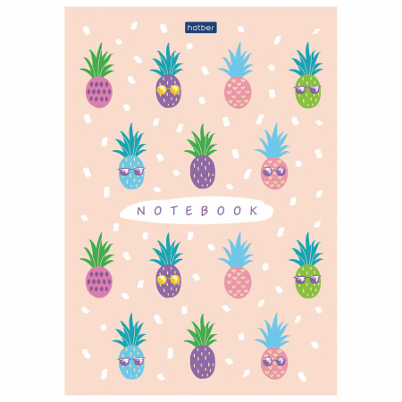 Блокнот А5 145х210 мм, 50 л., склейка, обложка картон, в точечку, HATBER "Premium", "I love LAMA", 50Б5лA9к - Блокноты