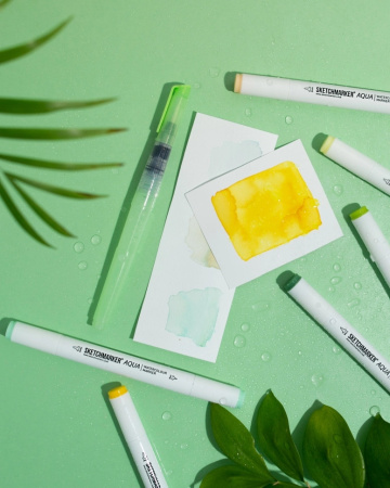 Кисть с резервуаром для воды SKETCHMARKER средняя - Кисти с резервуаром